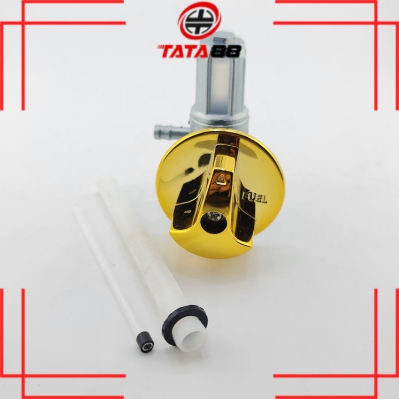 KRAN BENSIN + FILTER TIGER REVO GOLD - KRAN BENSIN TIGER REVO TIGER NEW PLUS FILTER BENSIN GOLD