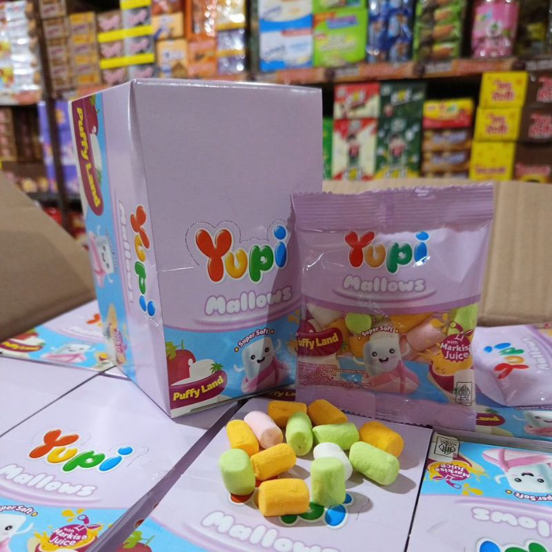 

Yupi Mallows Puffy Land 1 box isi 12 pcs