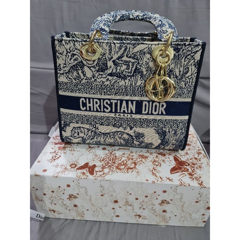 tas wanita dior kanvas blue