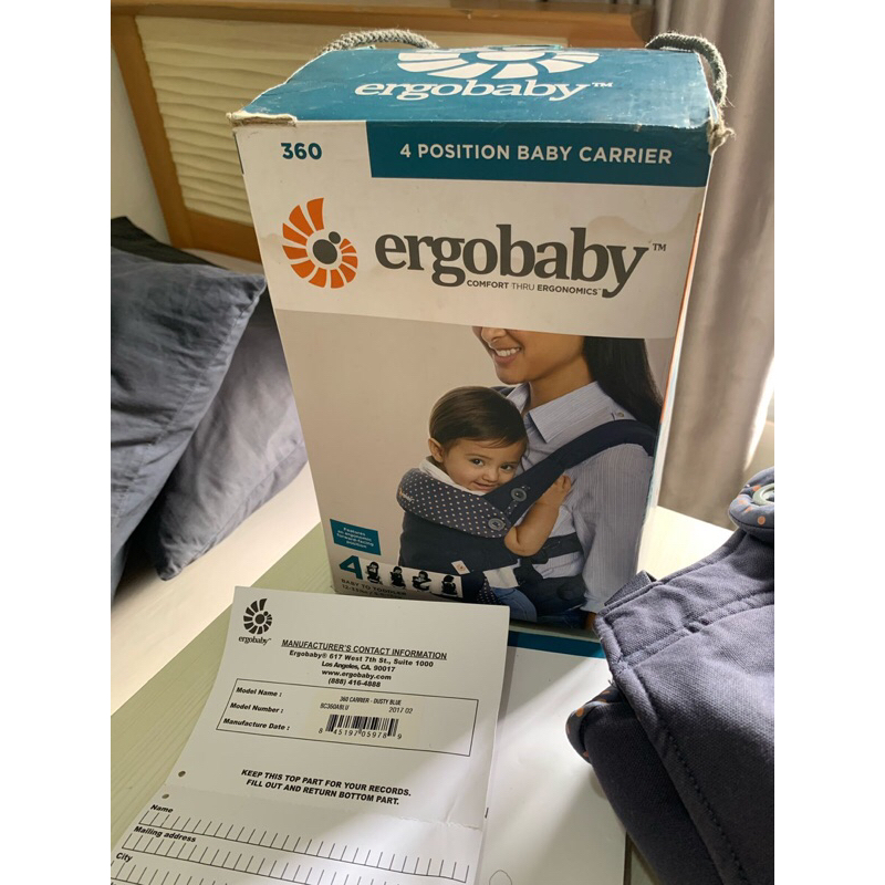 Ergobaby 360 Carrier Dusty Blue ORI