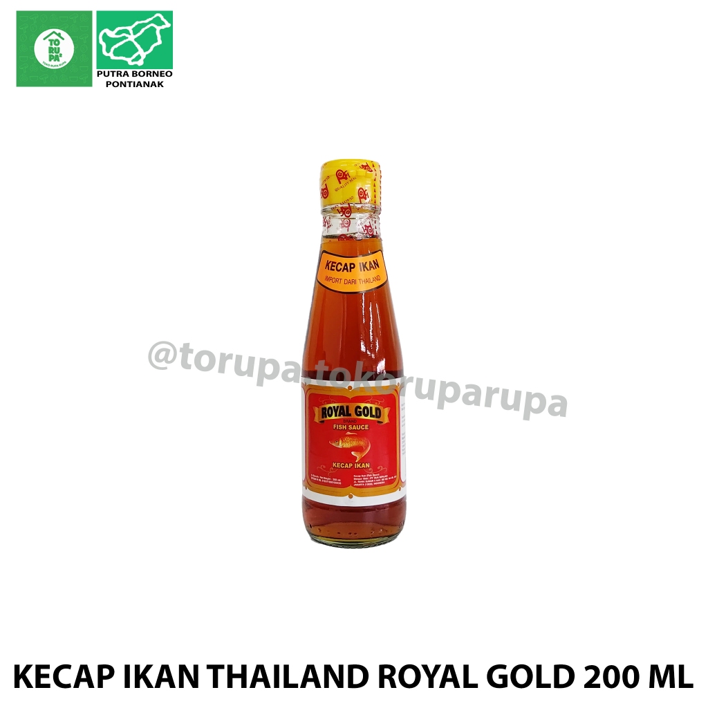 Kecap Ikan Halal 200 ml Royal Gold / Bumbu Kecap Asin Ikan / Fish Sauce Thailand