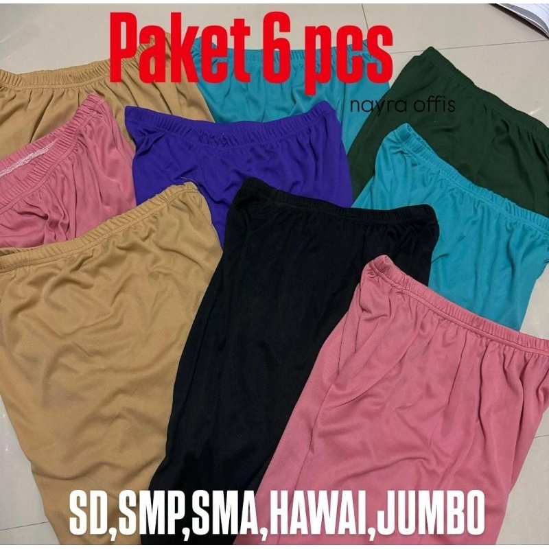 [6PCS]Sot Daleman Wanita Dewasa Celana Pendek Dalaman Rok Dan Legging Dewasa dan anak Kolor Sot