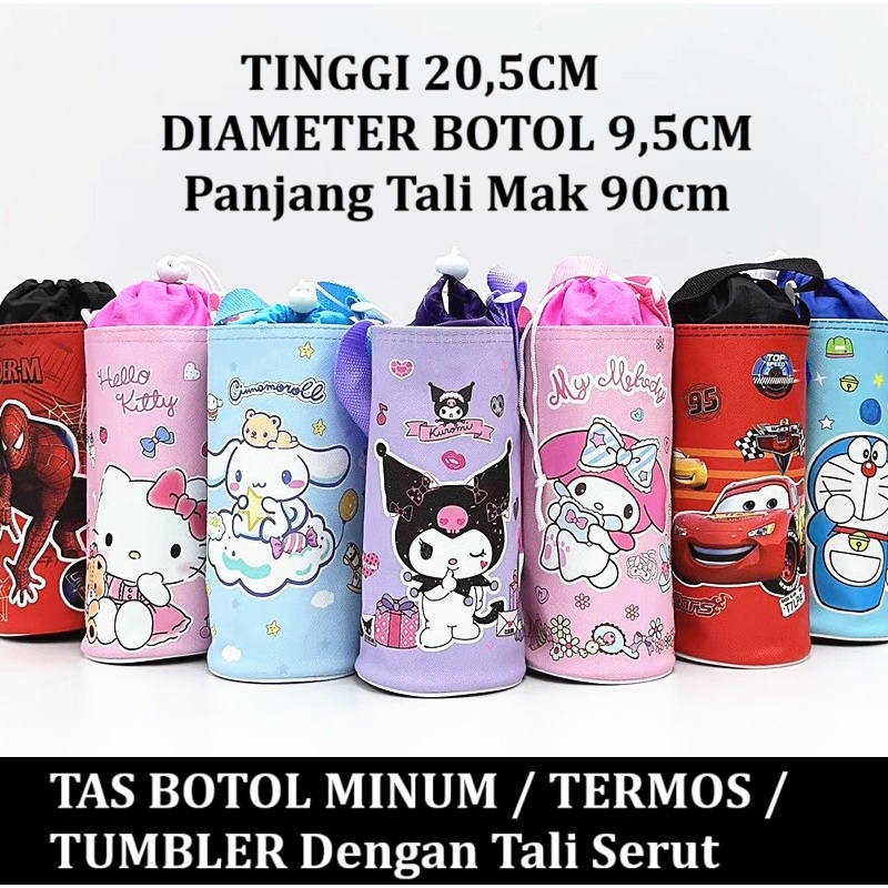 2025 Tas Selempang Botol minum air Thermos termos tumbler bekal anak anti air perempuan laki laki or