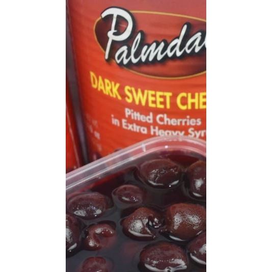 

PALMDALE rep 500gr DARK SWEET CHERRY Pitted CHERIES In Heavy Syrup CERI HITAM - sameday / instant only