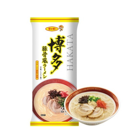 

Sanpo Mi instan Ramen Hakata Tonkotsu Ramen / Hokkaido Tonkotsu Ramen 169g