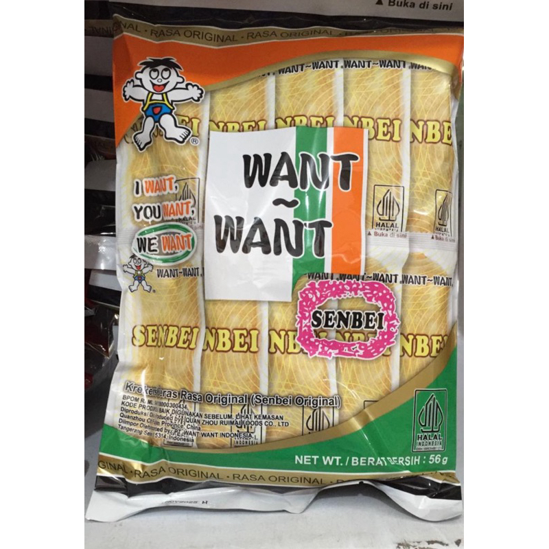 

WANT WANT SENBEI krekers ori 56gram