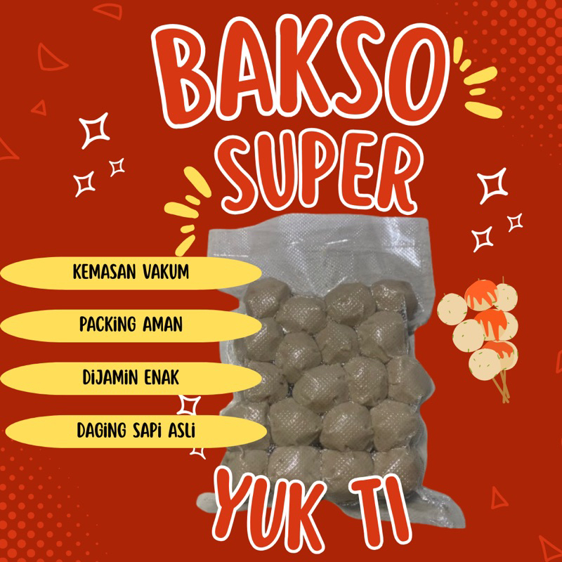 

Bakso halus isi 20 biji