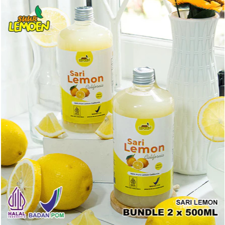 

Sari Lemon / Air Lemon Murni / Minuman 500ml Paket Dua - SARI LEMON MURNI