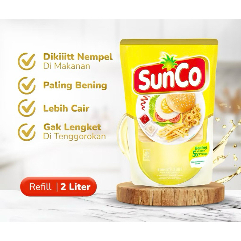 

Sunco minyak goreng 2L - minyak goreng sunco 2liter minyak sunco jernih sunco murah