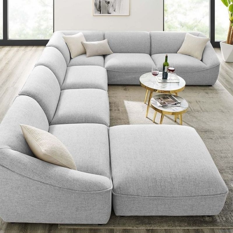 sofa ruang tamu mewah super jumbo sofa nyaman untuk ruang keluarga besar