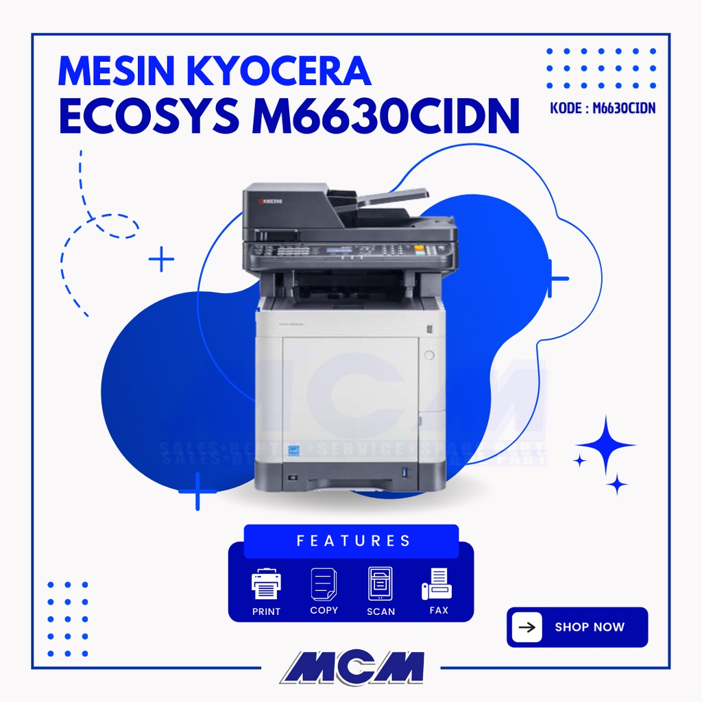 MESIN FOTOCOPY KYOCERA ECOSYS M 6630 CIDN COLOR
