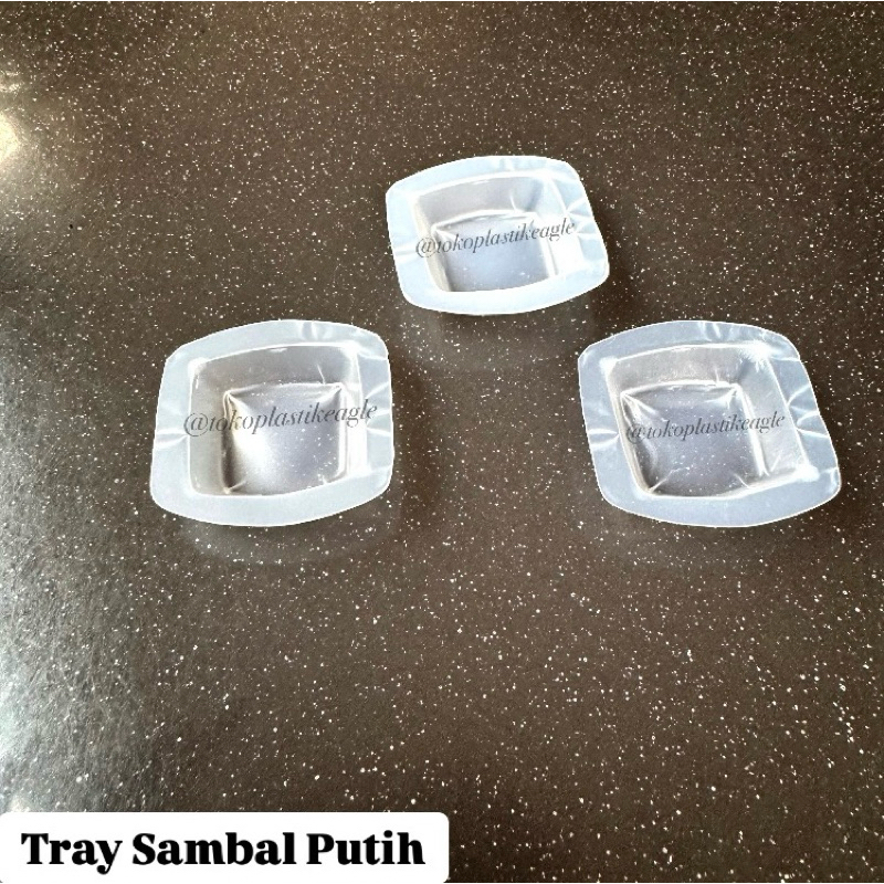 [isi 100pcs] Mika Tray Sambal Putih