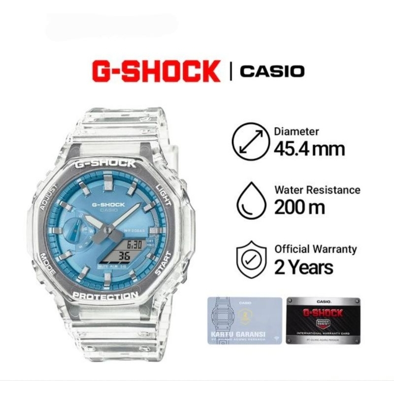 Casio G-Shock GA-2100BM-7A2 / GA-2100BM-7A2DR Original Garansi GAP 2 THN
