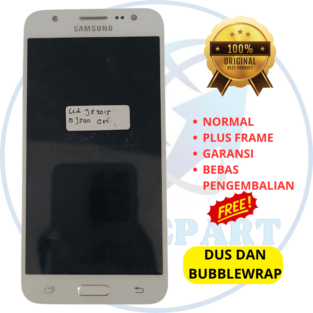 lcd hp samsung j500 / j5 2015 - plus frame - asli original copotan cabutan bawaan