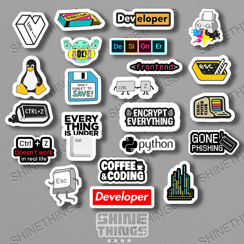 

sticker aesthetic coding programmer || stiker helm tumblr laptop case hp