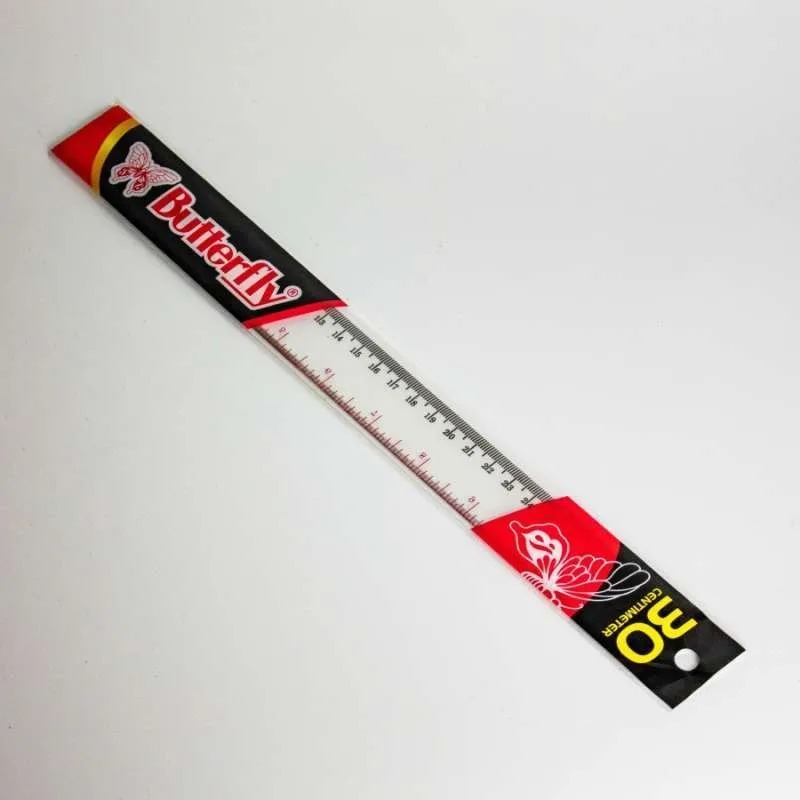 

Penggaris Butterfly Panjang 30 cm Penggaris Plastik 30 cm 1 Pcs