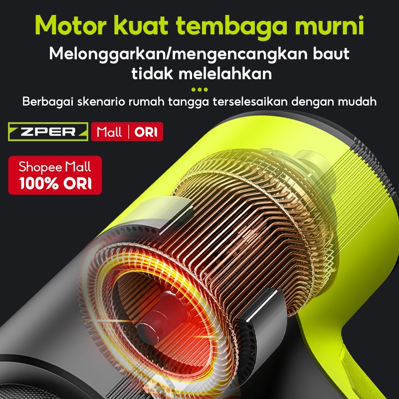 Prayer.Spray - Zper Obeng Set Toolkit Lengkap Mesin Bor Baterai Cordless Drill Obeng Elektrik