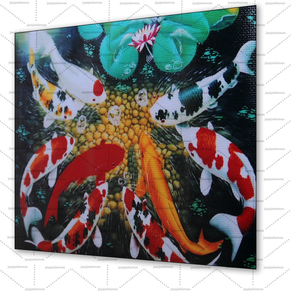 cetak foto kanvas + frameless 40cm x 50cm