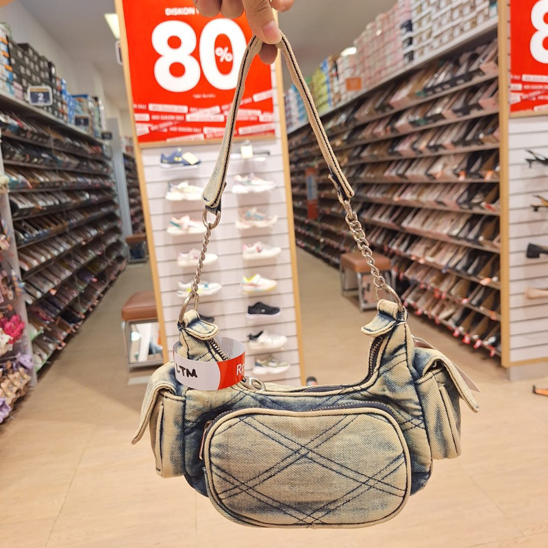 Payless Chrissie Accessories Zadie Baguette Bag - Blue Denim