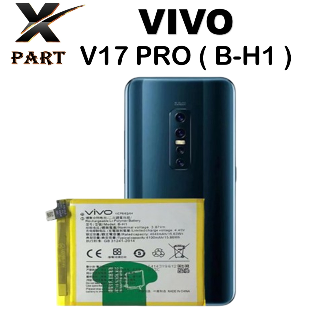 Baterai Vivo V17 Pro V17pro Batrai B-H1 Original Batre