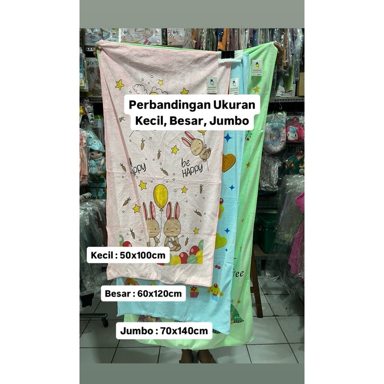 55LANGSUNG ORDER Merk Dixon Handuk Mandi Bayi  Anak Original bahan Microfiber TEBAL  LEMBUT Organic 
