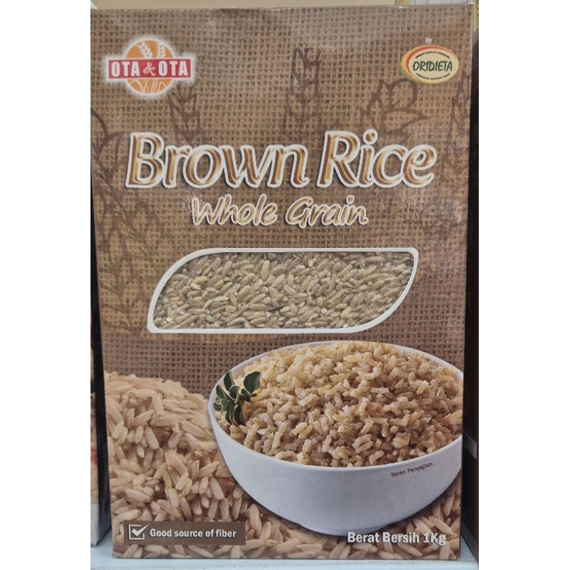 

Beras Coklat Premium OTA OTA Brown Rice Whole Grain 1 Kg - HK.