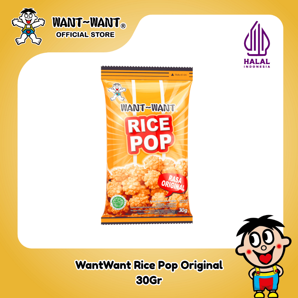 

Want Want Snack Beras Rice Pop Rasa Original 30Gr | Rice Crackers