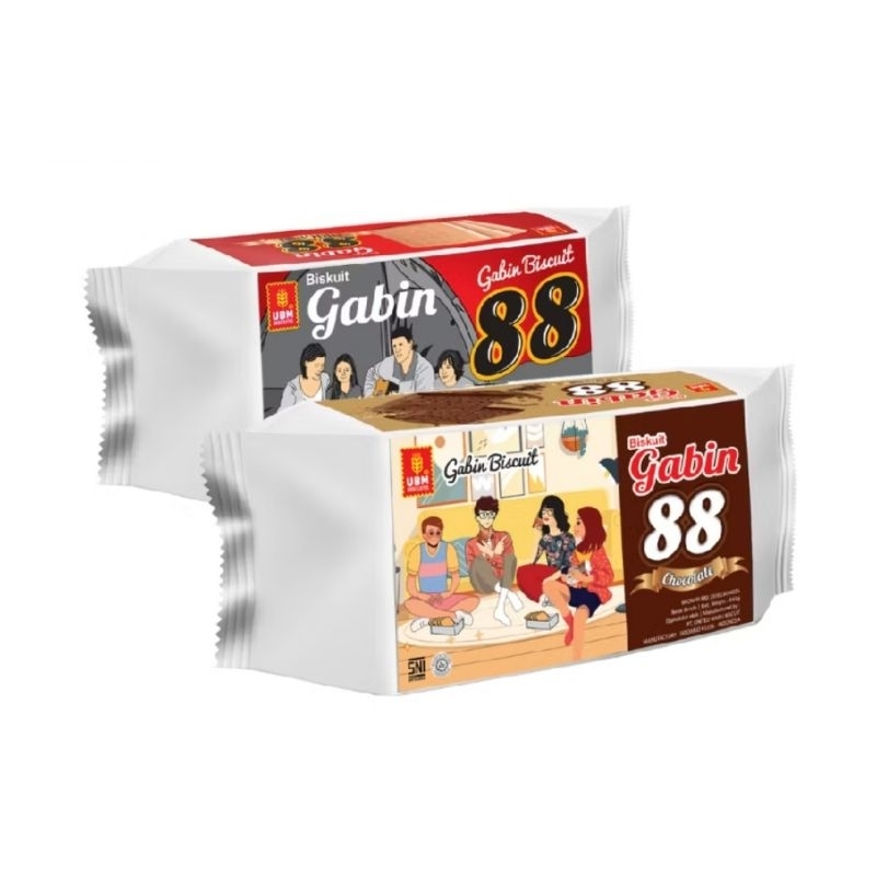 

UBM Biskuit Gabin 88 Original dan Chocolate 140gr