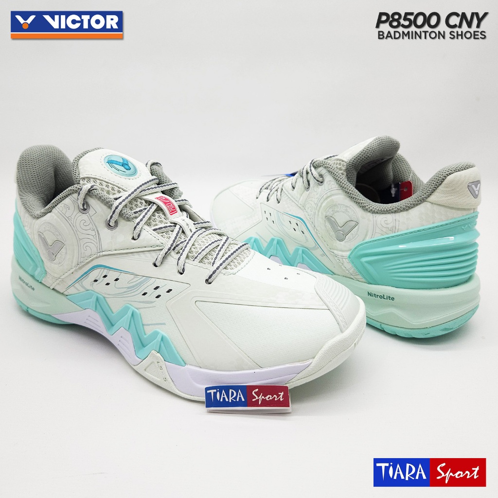 Sepatu VICTOR P8500 CNY R - Soothing Sea White - U Shape 2.5 Badminton Shoes P 8500 P8500CNY