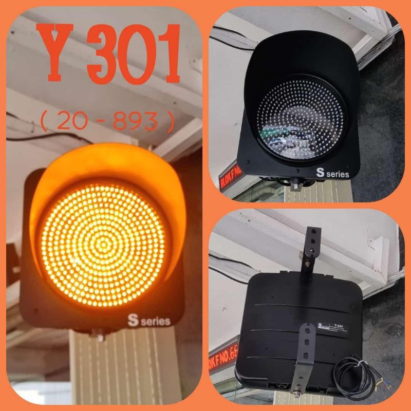 S SERIES WARNING LIGHT 1 aspek yellow / kuning 20cm 30cm lampu traffic warning light lampu hati hati
