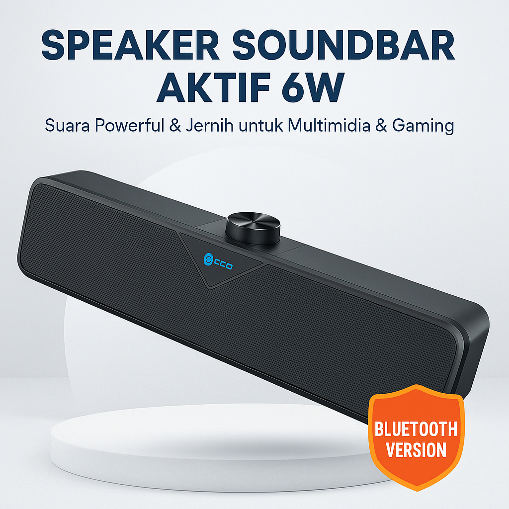 Speaker Soundbar Aktif 6W Versi Bluetoot