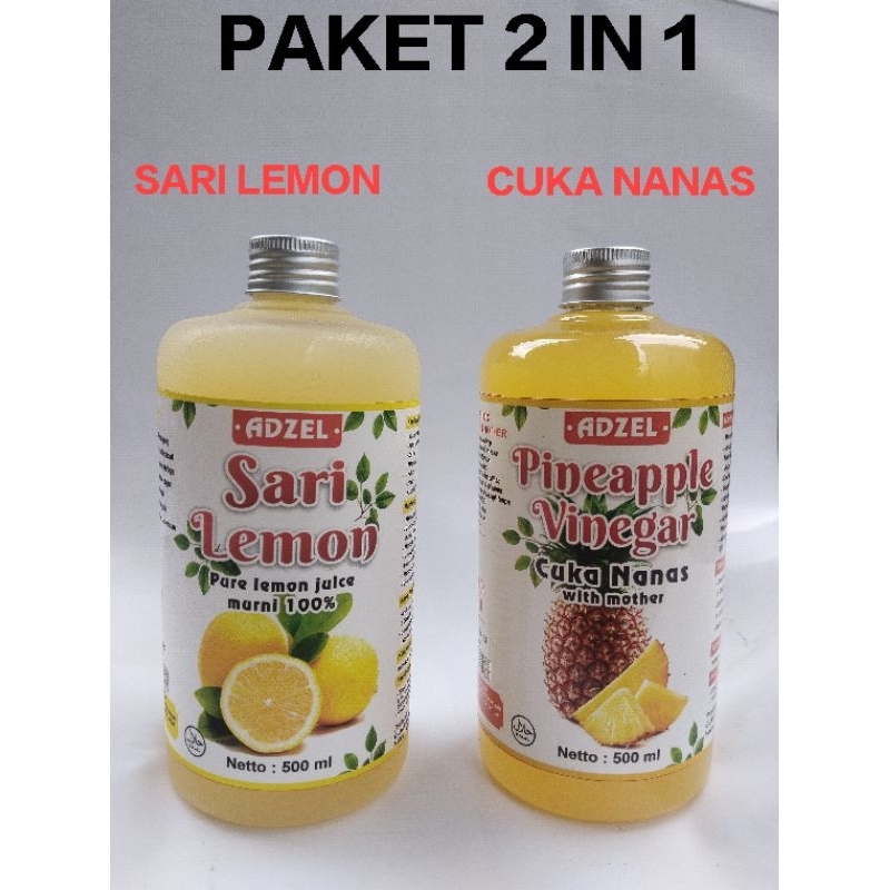 

Paket hemat Cuka nanas 500ml & Sari Lemon 500ml - paket sehat - diet sehat