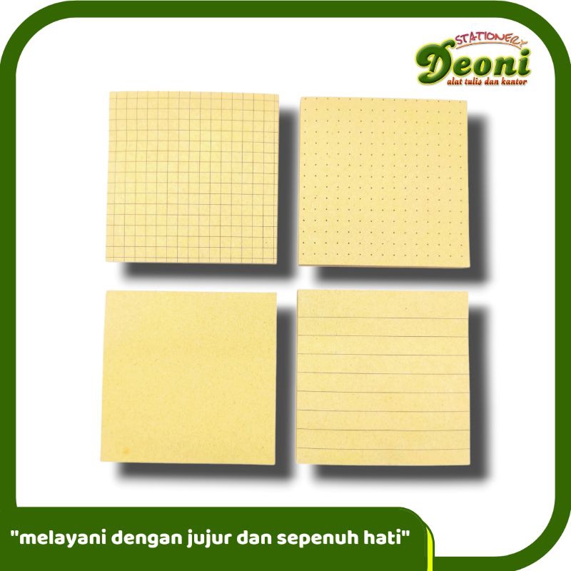 

PANMOMO Kraft Paper Mini Memopad Sticky Note 7.5*7.5cm 80sheet PN558
