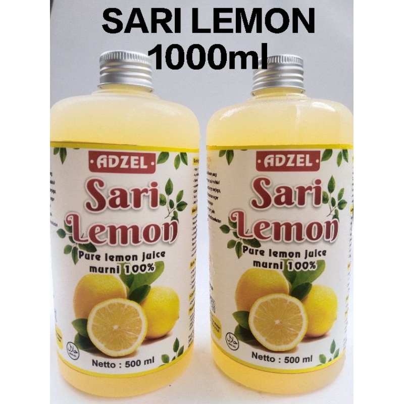 

sari lemon asli adzel 1 liter - sari lemon murni 100% 1000ml - diet detox alami