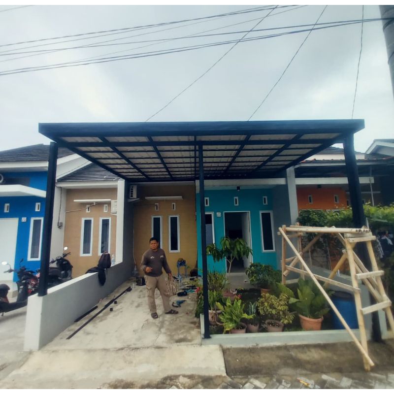 kanopi baja ringan atap spandek dan alderon