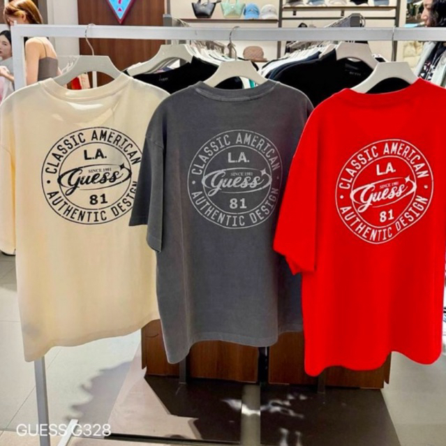 Kaos Oversize Guess Pria dan Wanita unisex | Tshirt Guess Logo 1:1 ori | full tag wash