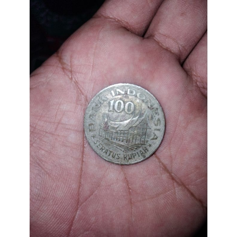 uang koin Rp100(seratus rupiah) Hutan untuk kesejahteraan tahun 1978