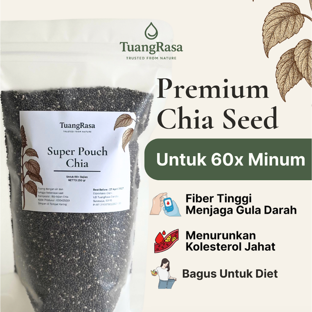 

Chia Seed 60x Minum Superfood Biji Chia Diet