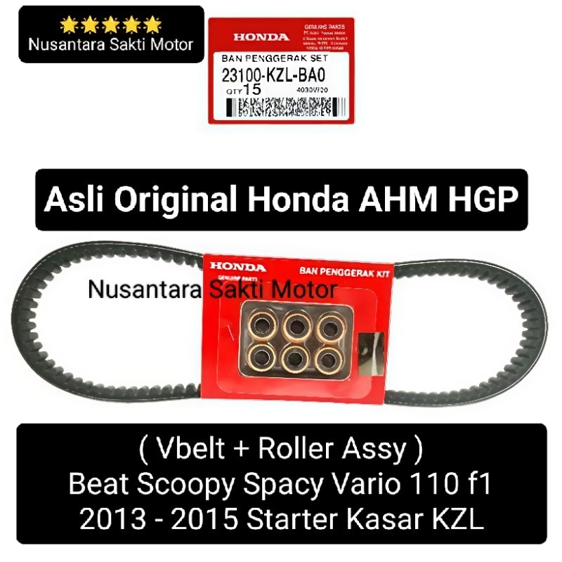 ( Vbelt + Roller ) 23100-k44-BA0 Starter Halus Beat Vario Scoopy f1 fi street eco pop esp 2015 2016 