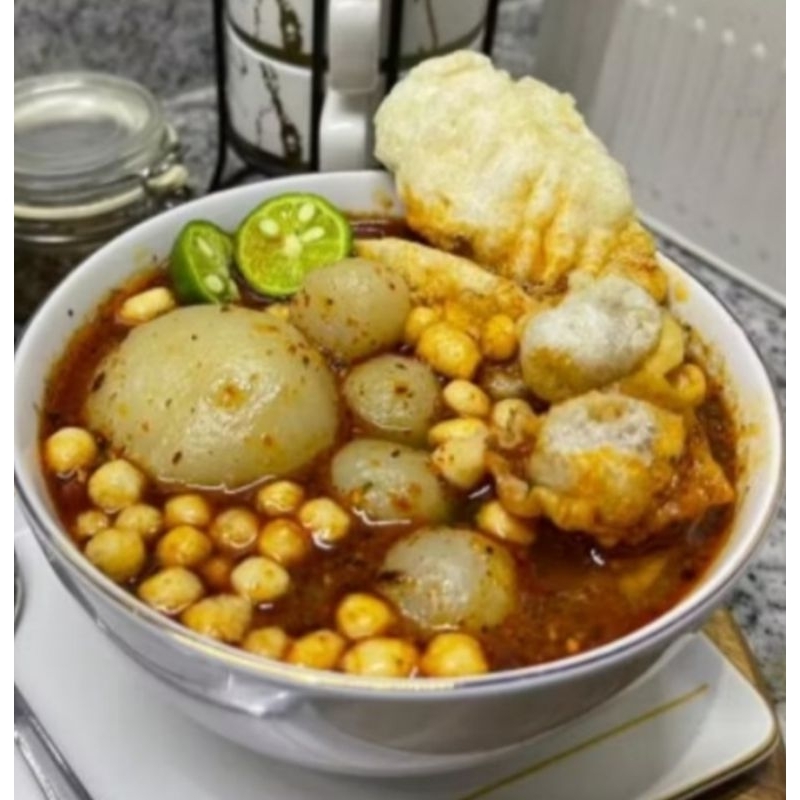 

Baso Aci Ayam Suwir Jumbo Extra Pedas Gurih Plus Kuetiau Komplit Instan Khas ONAH Dari Garut Lezat