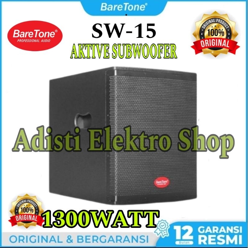 BARETONE AKTVE SUBWOOFER 15INCH SW15  SW-15 subwoofer aktif 15 inch baretone sw15 sw-15
