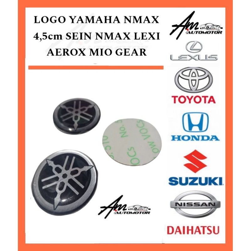LOGO YAMAHA NMAX 4,5cm SEIN NMAX LEXI AEROX MIO GEAR