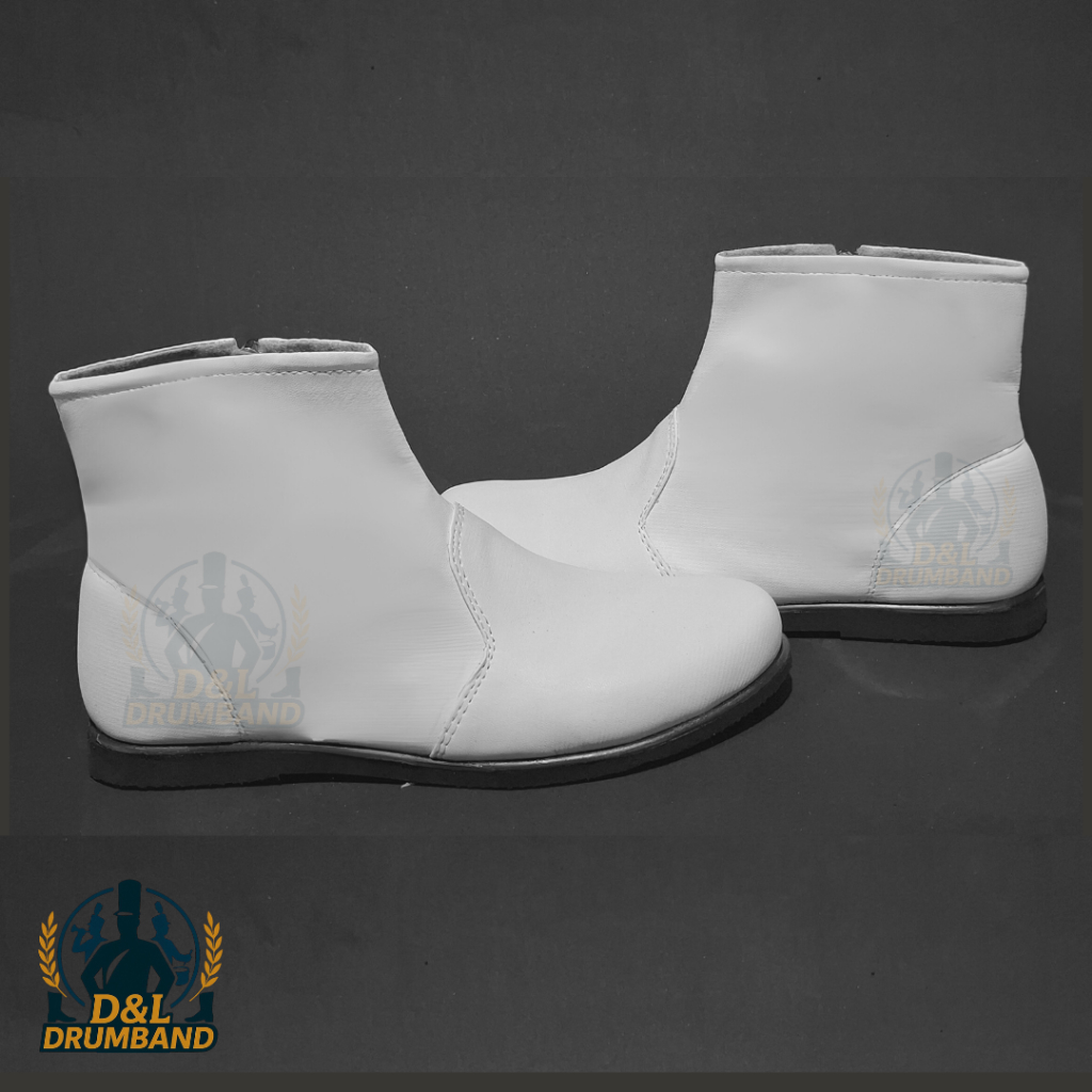Sepatu Pasukan Drumband Putih - Custom Sepatu Drumband - Custom Sepatu Pasukan