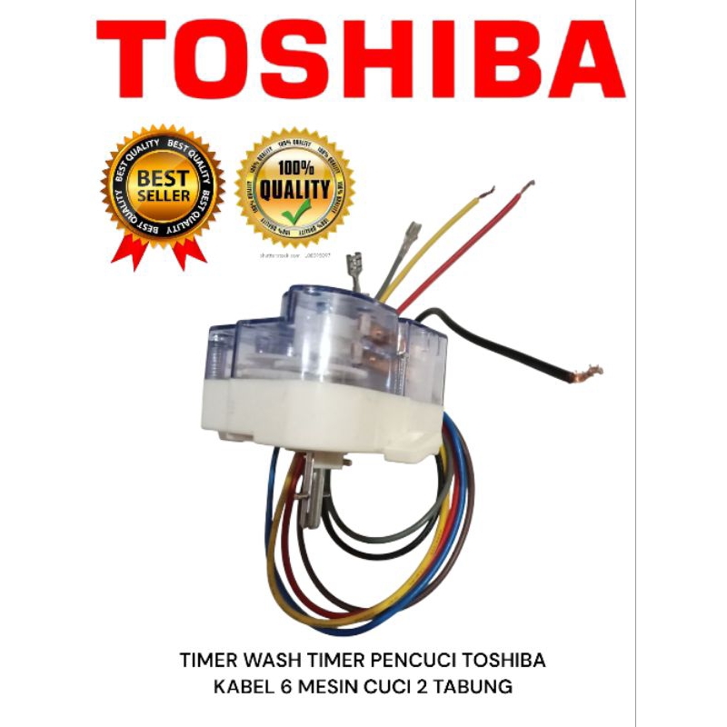 TIMER WASH TIMER PENCUCI TOSHIBA KABEL 6 MESIN CUCI 2 TABUNG