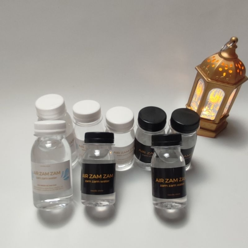 

Air Zam Zam Botol Zam zam 50 ml 80 ml - souvenir oleh oleh haji umrah air zam zam