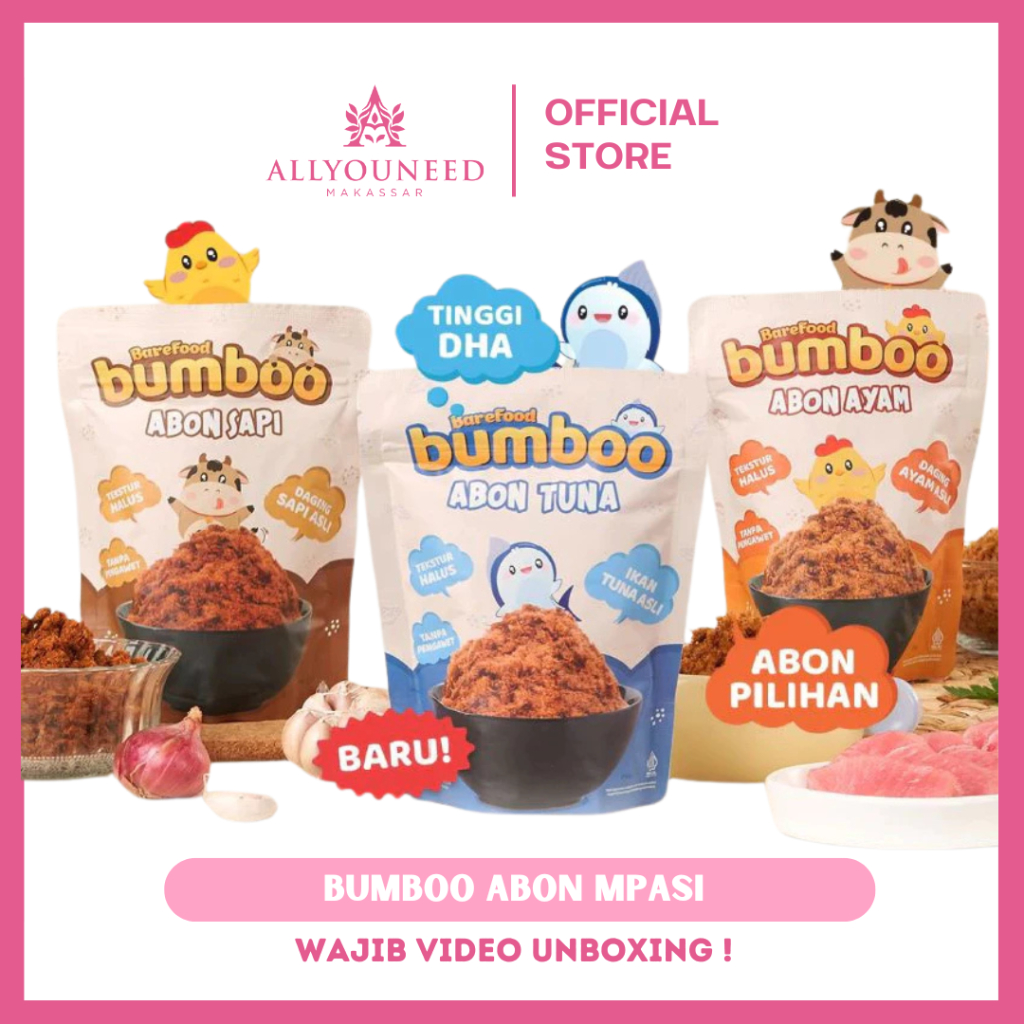 

BUMBOO Abon (Ayam/Sapi/Tuna) Tanpa MSG dan Pengawet cocok untuk MPASI