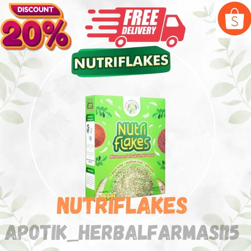

PROMO" NUTRIFLAKES Minuman Sereal umbi Garut Atasi Asam Lambung dengan tuntas