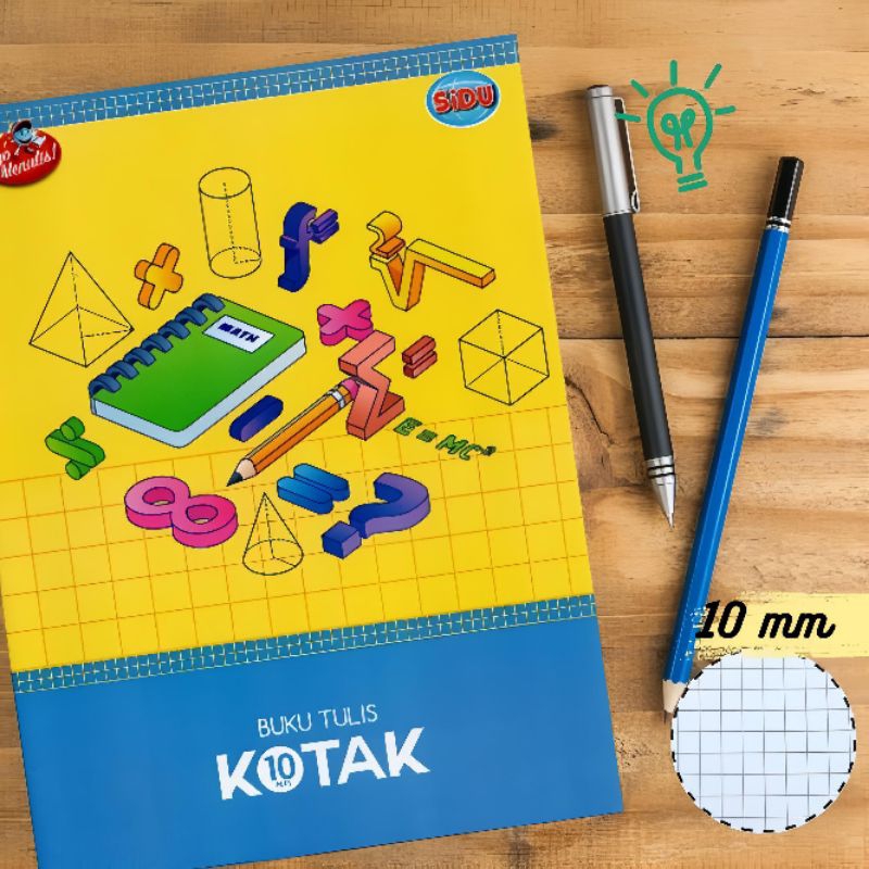 

Buku Tulis Kotak Sedang 10mm (1cm) SQ10 Motif Random – 38 Lembar 1 Pack | Isi 10 Buku | Original SIDU Premium | Terlaris di Shopee