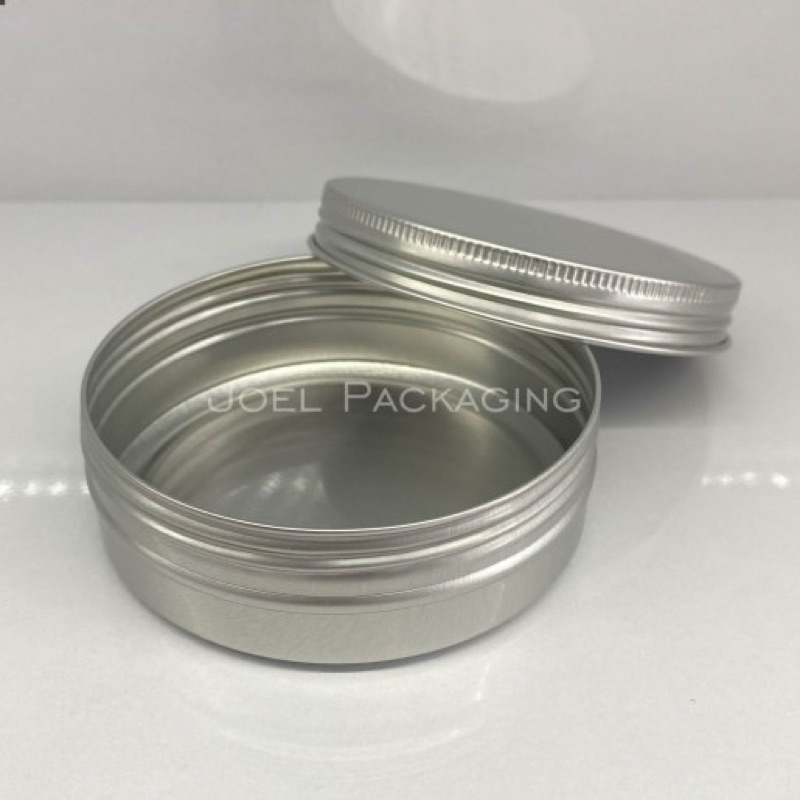 Pot Jar Aluminium 100 gr - Kaleng Jar 100 gram Aluminium - Wadah Isi Ulang