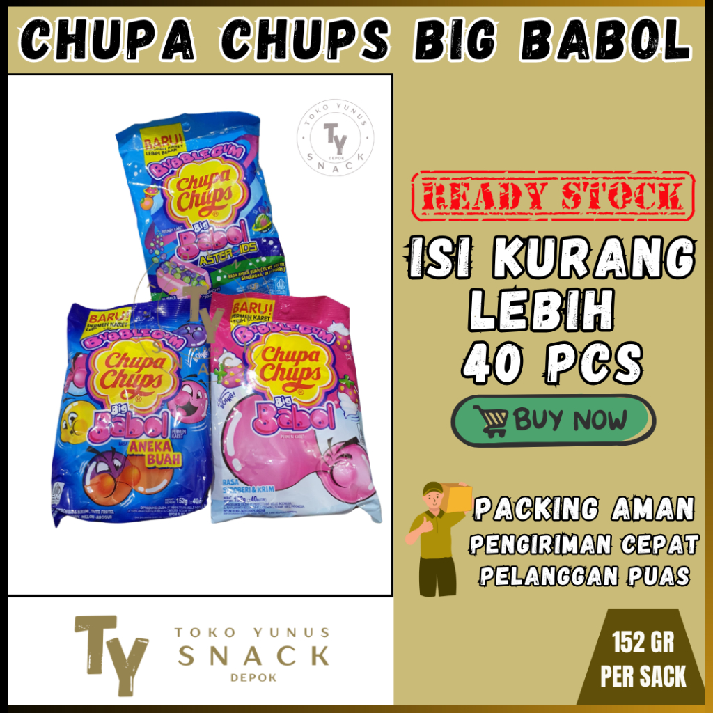 

CHUPA CHUPS BIG BABOL ALL VARIANT ISI KURANG LEBIH 40PCS